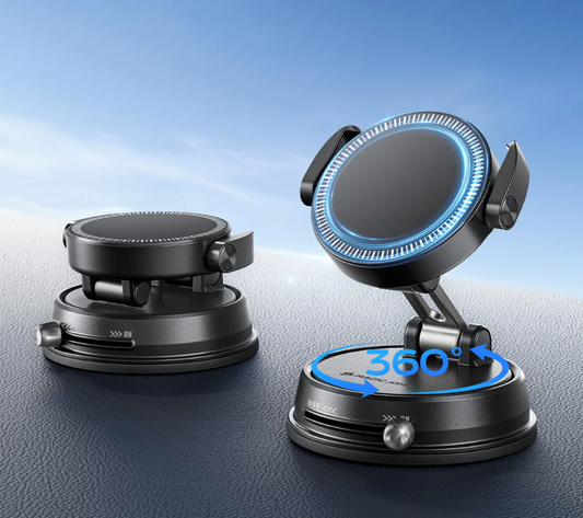 360° Adjustable Clip-On Car Magnetic Phone Holder