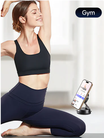 360° Adjustable Clip-On Car Magnetic Phone Holder