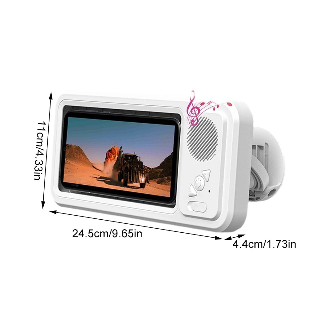 Waterproof Shower Phone Holder with Bluetooth Speaker