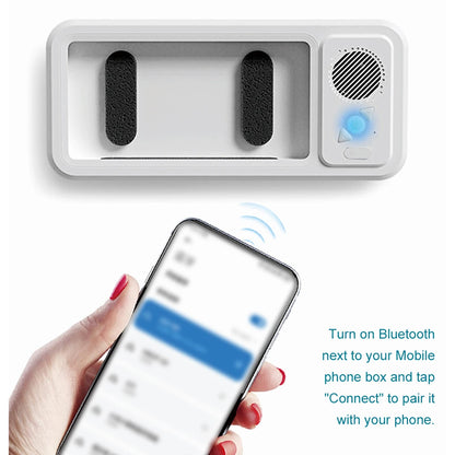Waterproof Shower Phone Holder with Bluetooth Speaker