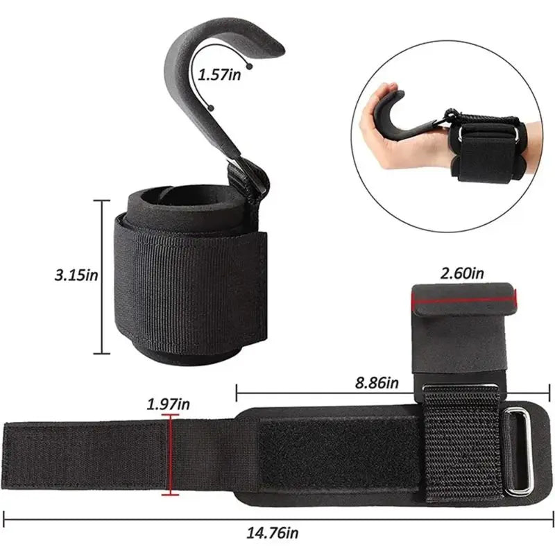 Pull-Up Wrist Guard Hooks