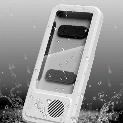 Waterproof Shower Phone Holder with Bluetooth Speaker