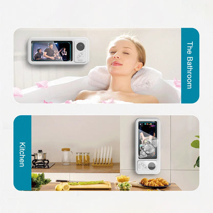 Waterproof Shower Phone Holder with Bluetooth Speaker